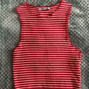 Zara Trafaluc Striped Crop Top
